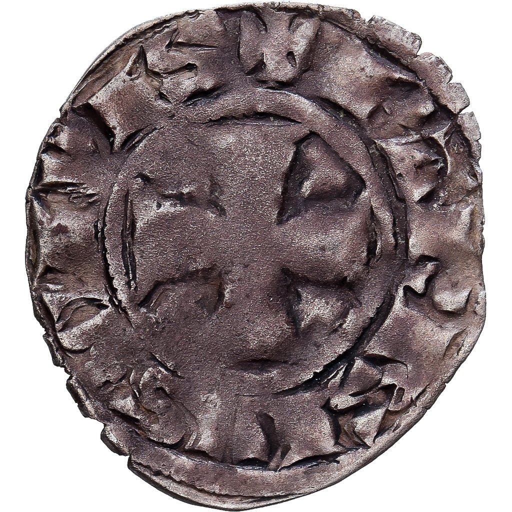 France, Philippe VI, Denier Parisis, 1343, Billon, VF(20-25), Duplessy:275