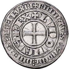 França, Louis IX, Gros Tournois, 1266-1270, Prata, EF(40-45), Duplessy:190