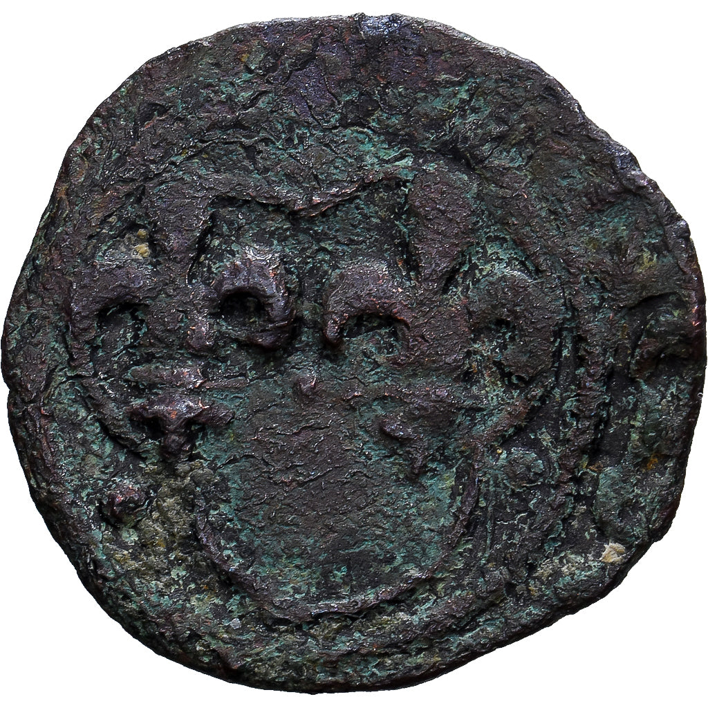 France, Louis XI, Denier Tournois, 1461, Troyes, Billon, B+, Duplessy:563