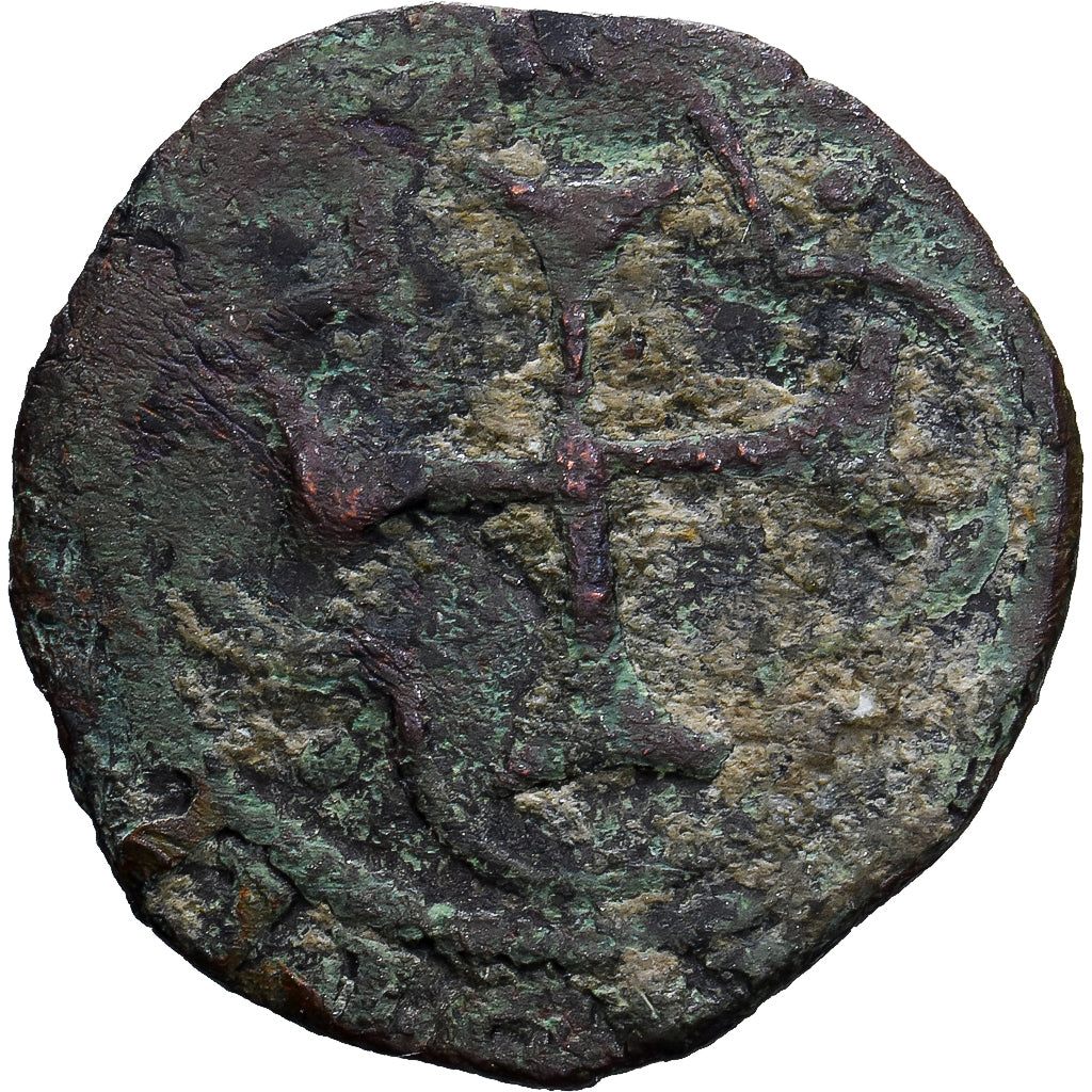 France, Louis XI, Denier Tournois, 1461, Troyes, Billon, B+, Duplessy:563