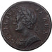 Verenigd Koninkrijk, George II, 1 Farthing, 1754, London, Koper, ZF, Spink:3722