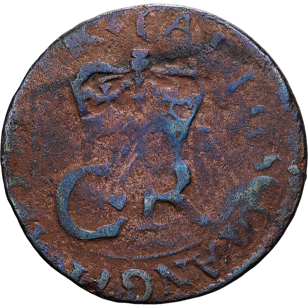 Escócia, Charles I, 2 Pence, 1642-1650, Edinburgh, Cobre, F(12-15), Spink:5602