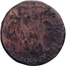 Escócia, William and Mary, 2 Pence, 1691, Edinburgh, Cobre, F(12-15)