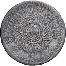 Tailândia, Rama IV, 1/8 Fuang, 1 Att, 1862, Estanho, EF(40-45)