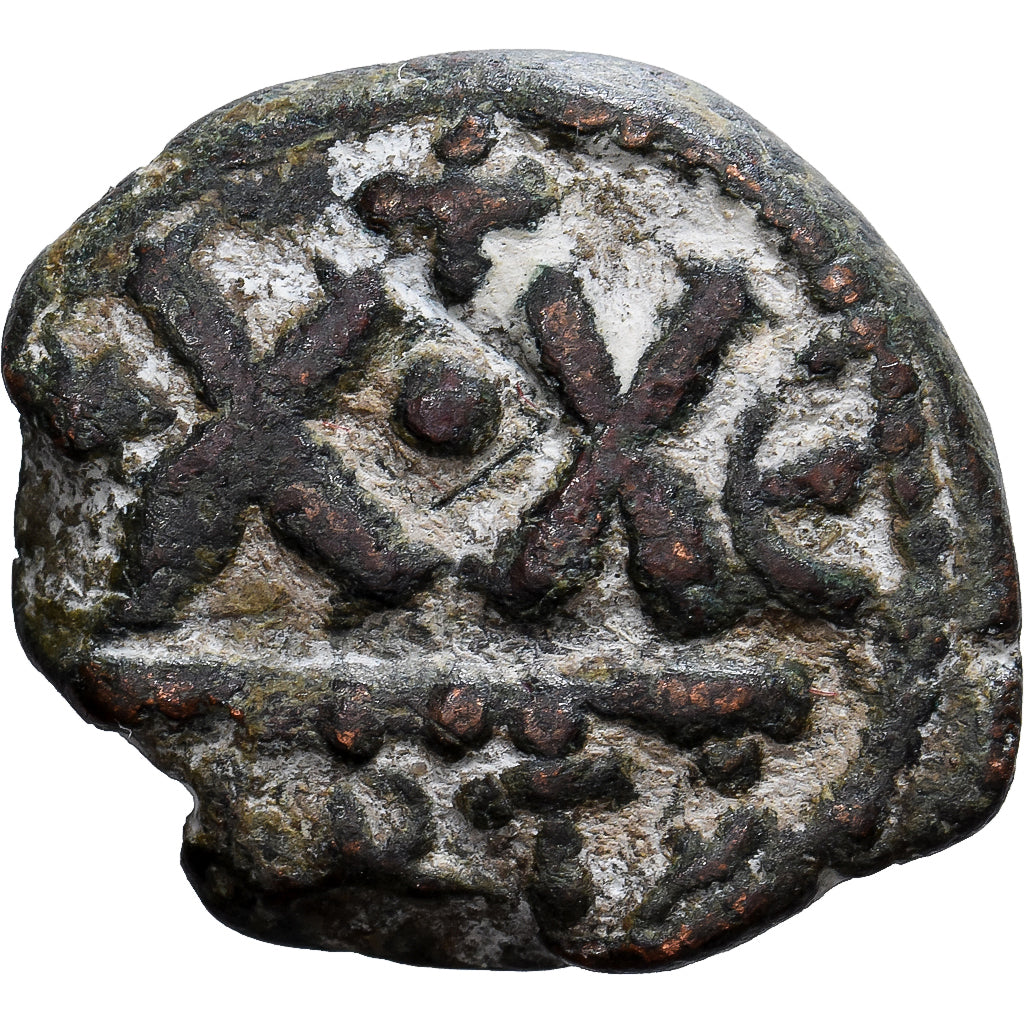 Byzantine Empire, Heraclius, 1/2 follis, 610-641, Carthage, Bronze, VF(30-35)