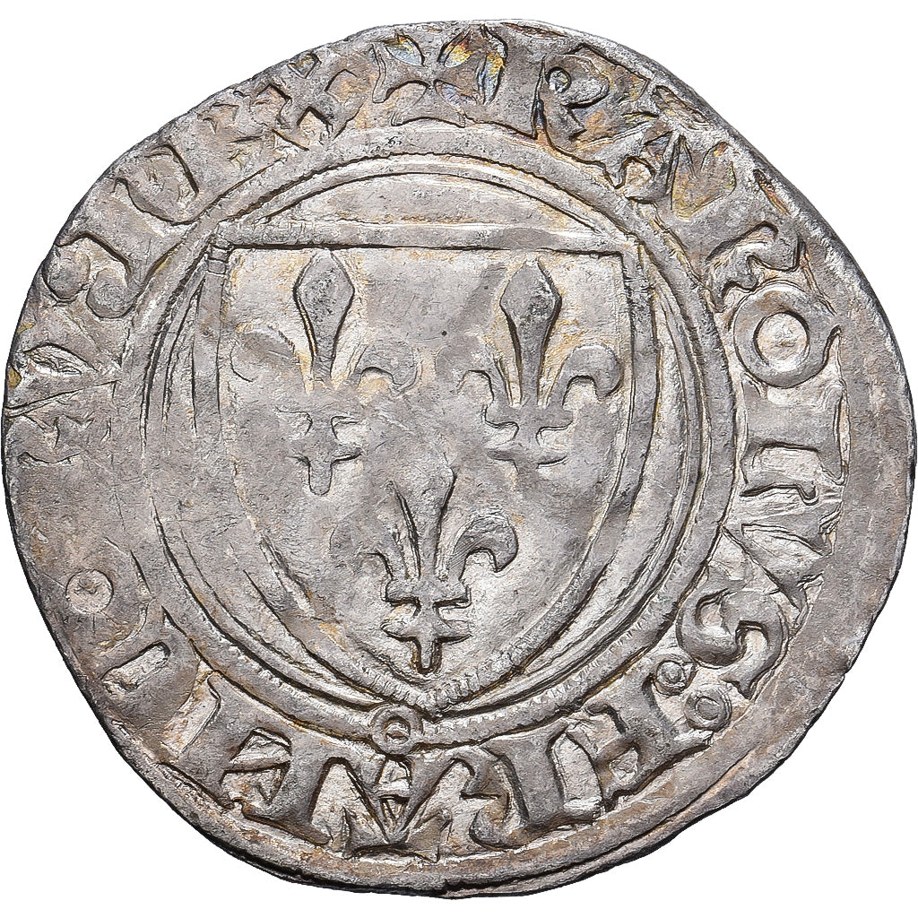 França, Charles VI, Blanc Guénar, 1389, Limoges, 4th emission, Lingote
