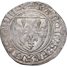 França, Charles VI, Blanc Guénar, 1389, Limoges, 4th emission, Lingote