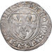 França, Charles VI, Blanc Guénar, 1389, Limoges, 4th emission, Lingote