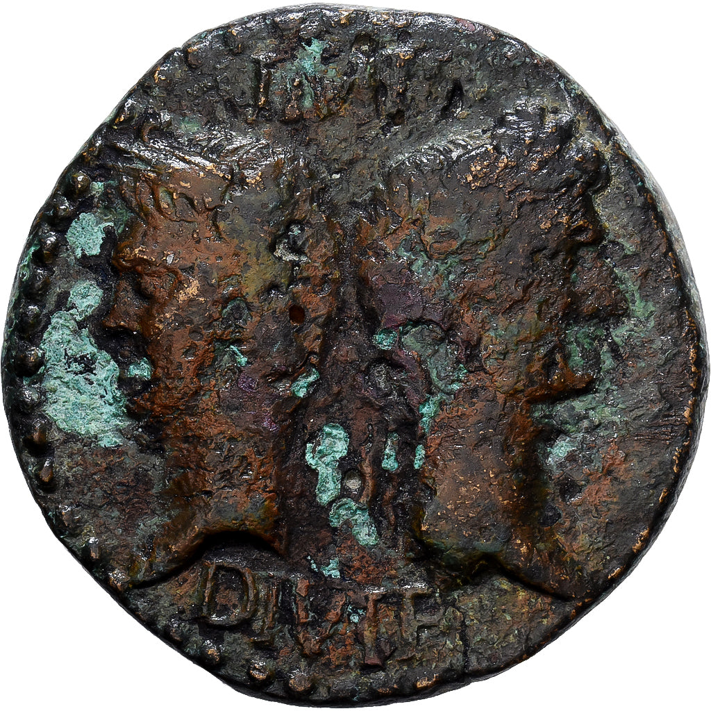 Roman Empire, Augustus & Agrippa, As, 9-3 BC, Nemausus, Bronze, S, RIC:158
