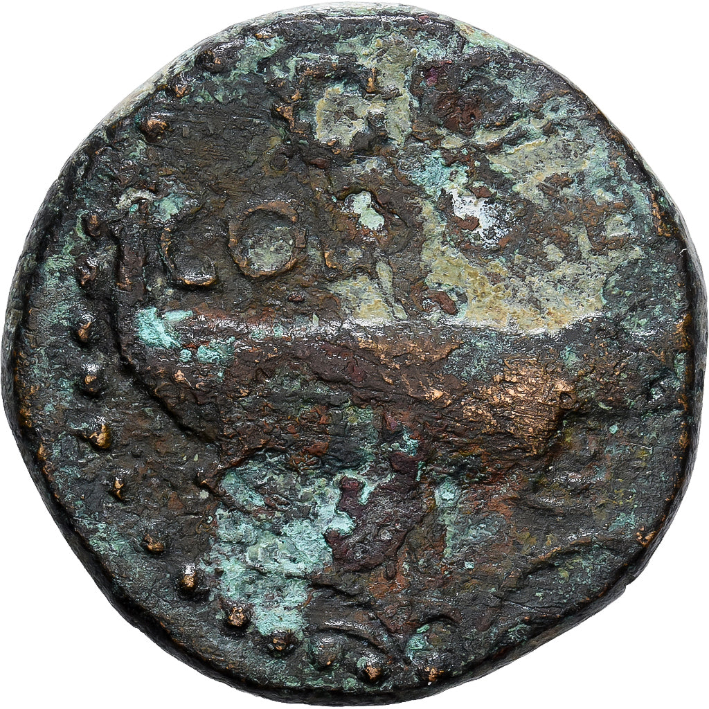 Roman Empire, Augustus & Agrippa, As, 9-3 BC, Nemausus, Bronze, S, RIC:158