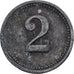 Allemagne, 2 Pfennig, Wert-Marke, Fer, TTB