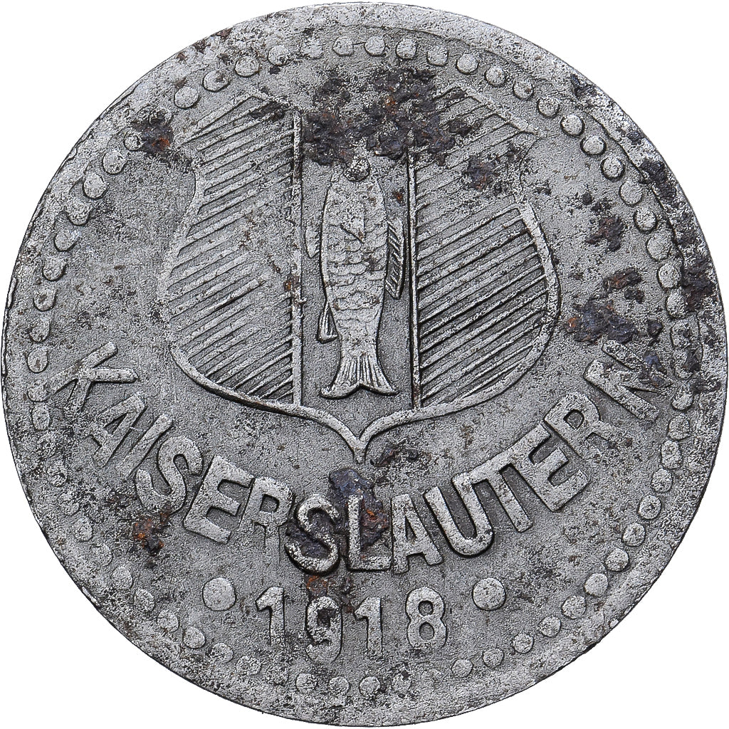 Allemagne, Kaiserlautern, 5 Pfennig, 1918, TTB, Fer