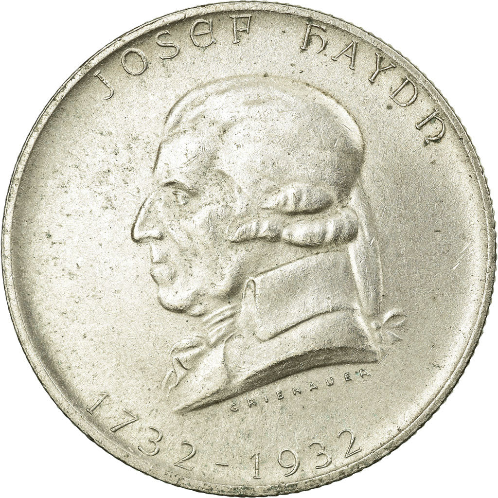 Coin, Austria, 2 Schilling, 1932, AU(55-58), Silver, KM:2848