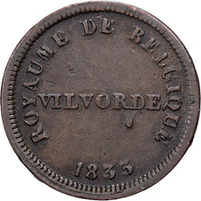 Bélgica, 1 Centime, Monnaie fictive, 1833, Bronze, EF(40-45)