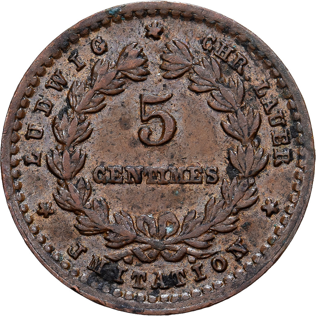 France, Jeton de Jeu, Lauer, Bronze, TTB