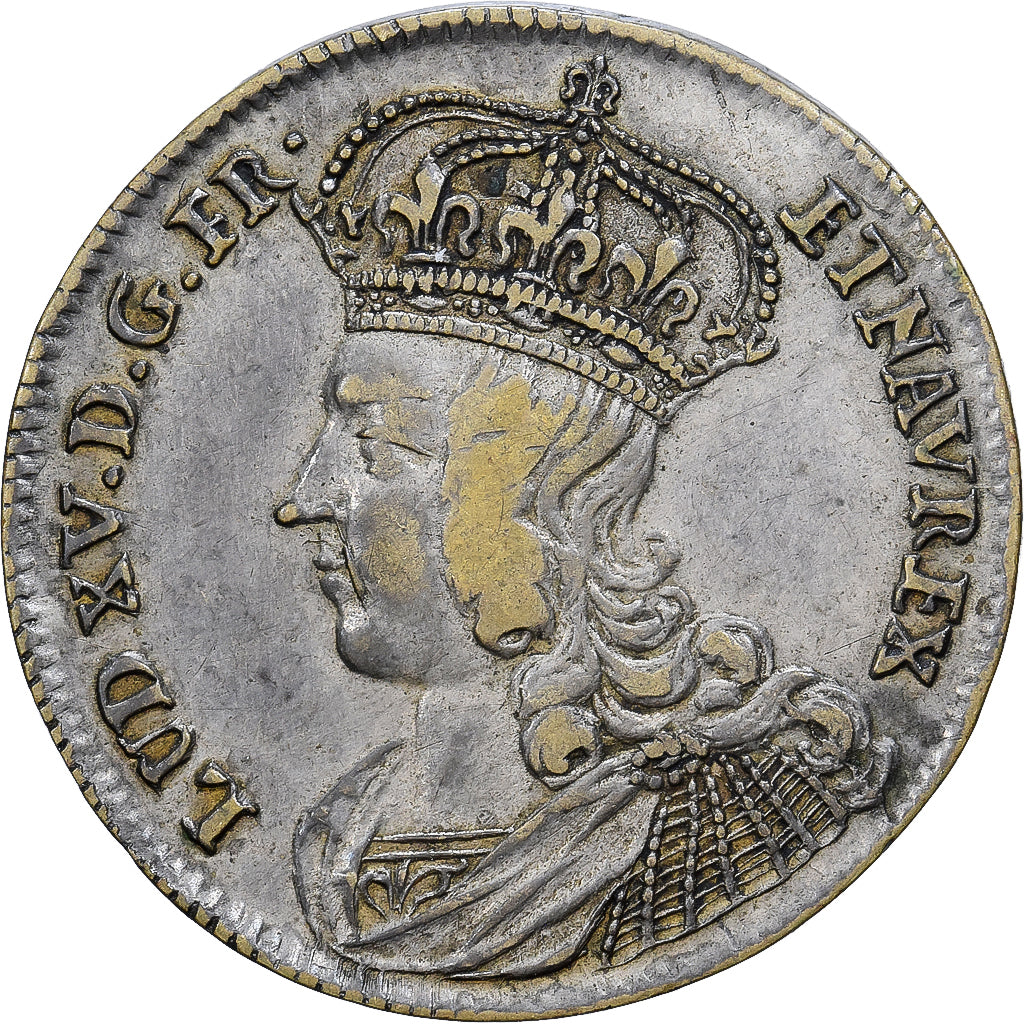 France, Jeton, Louis XV, Laiton, TTB
