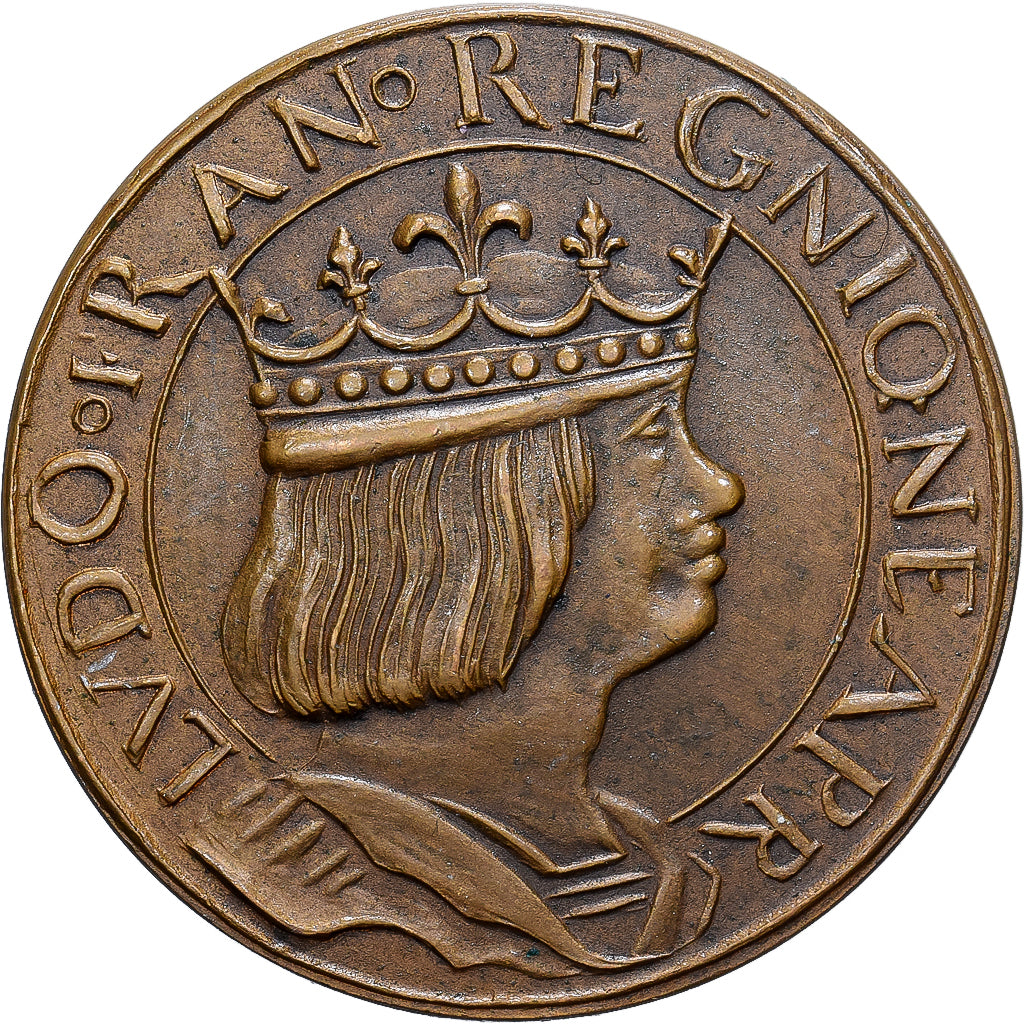 France, Médaille, Louis XII, Perdam Babillonis nomen, Bronze, SUP