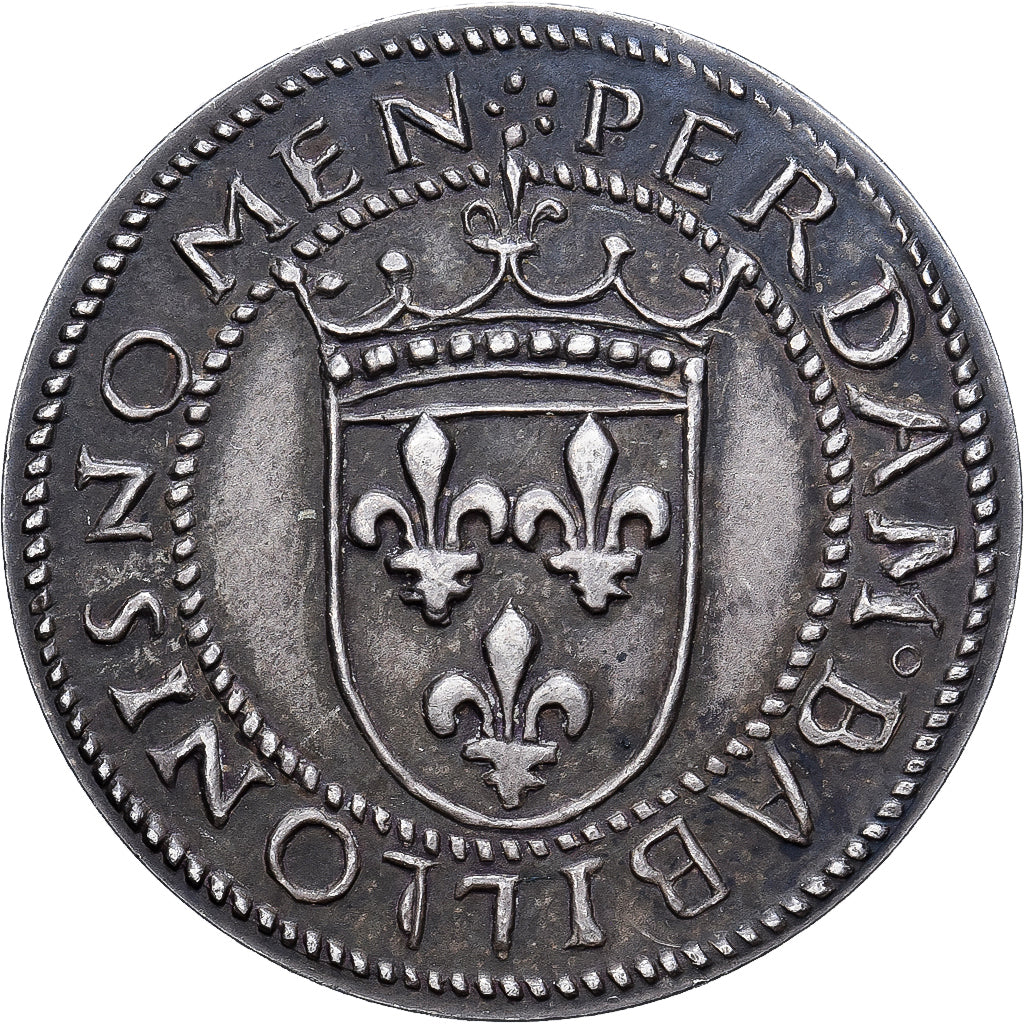 France, Médaille, Louis XII, Perdam Babillonis nomen, Bronze argenté, SUP