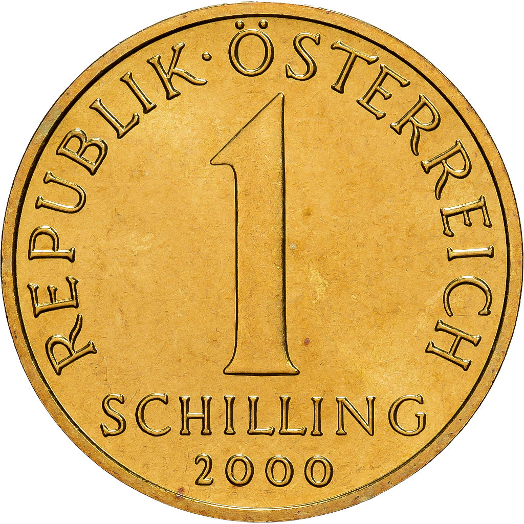 Austria, 1 Schilling, 2000, Vienna, Bronce - aluminio, FDC, KM:2886