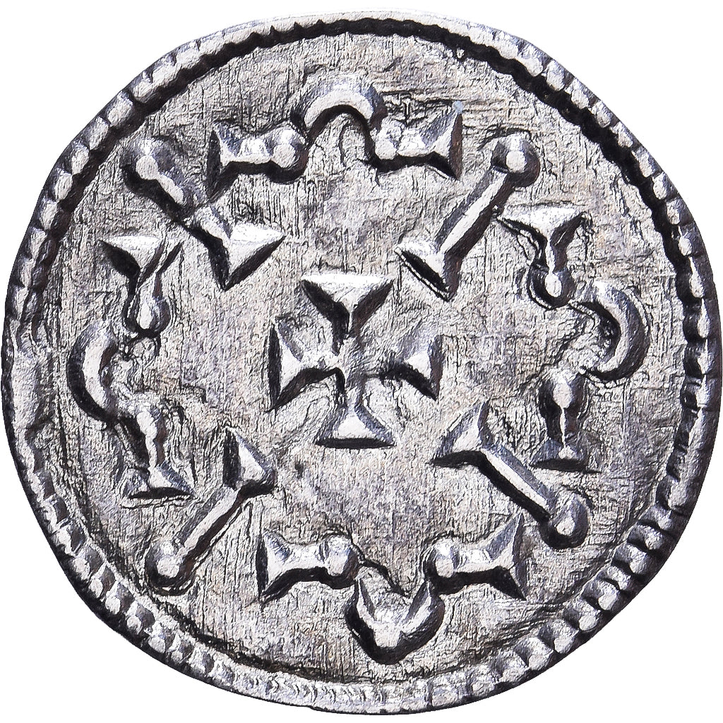Hongarije, Geza II, Denarius, 1141-1162, Zilver, PR
