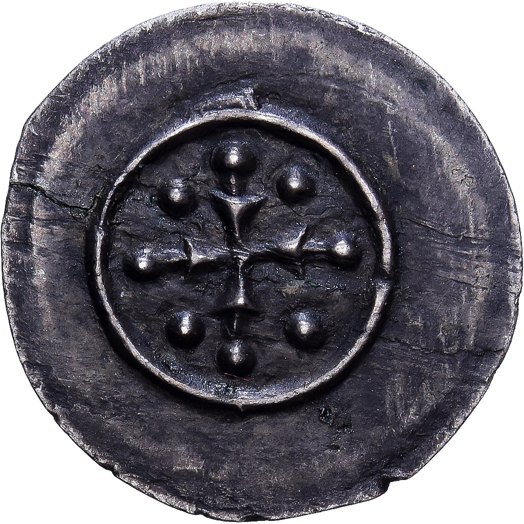 Hongarije, Geza II, Denarius, 1141-1162, Zilver, PR