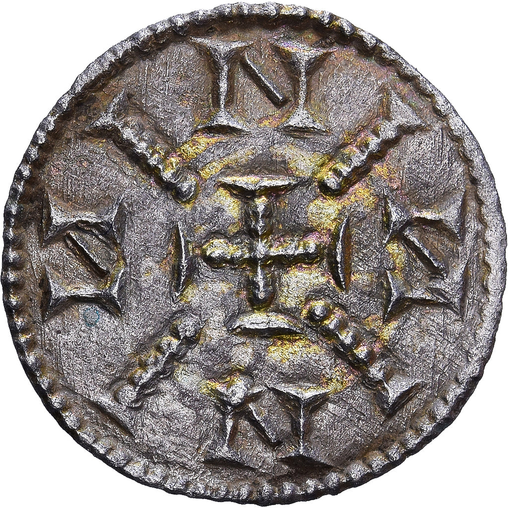 Węgry, Geza II, Denarius, 1141-1162, Srebro, AU(55-58)