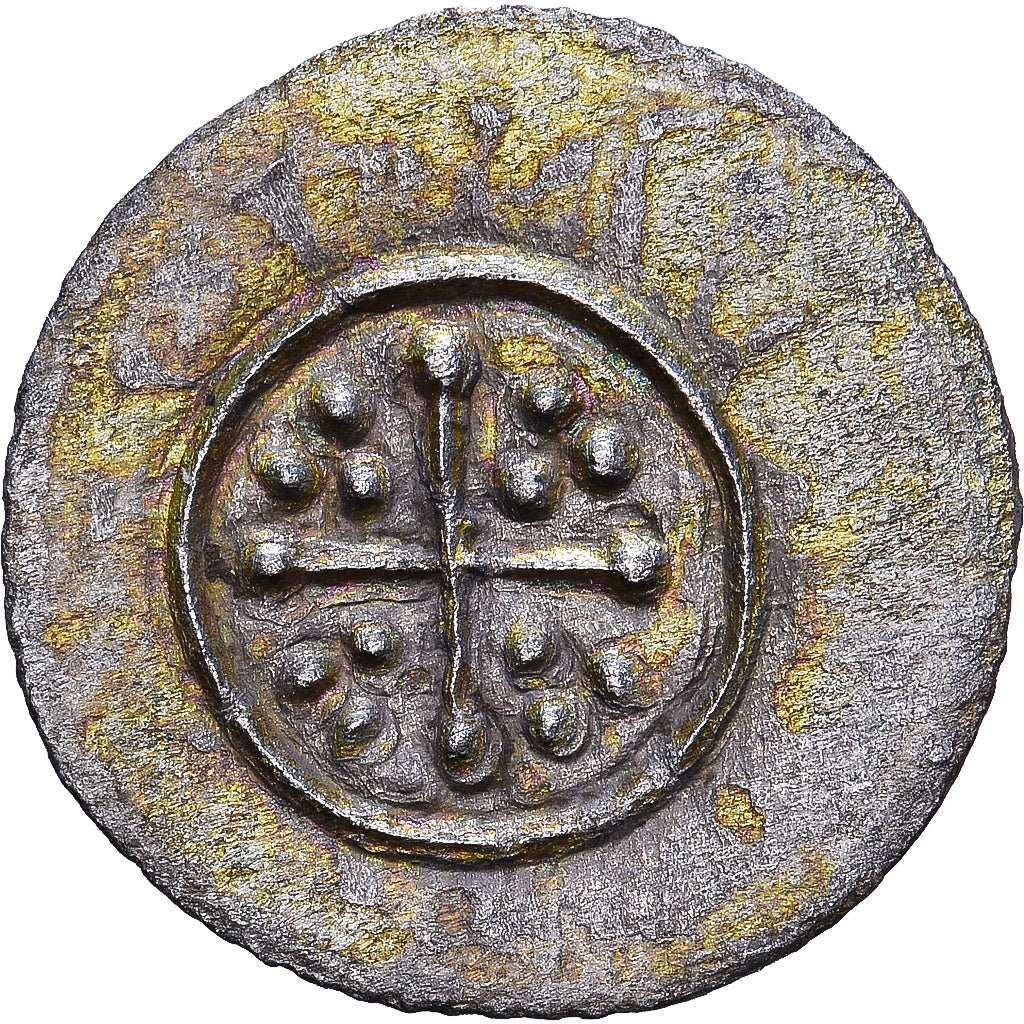 Węgry, Geza II, Denarius, 1141-1162, Srebro, AU(55-58)