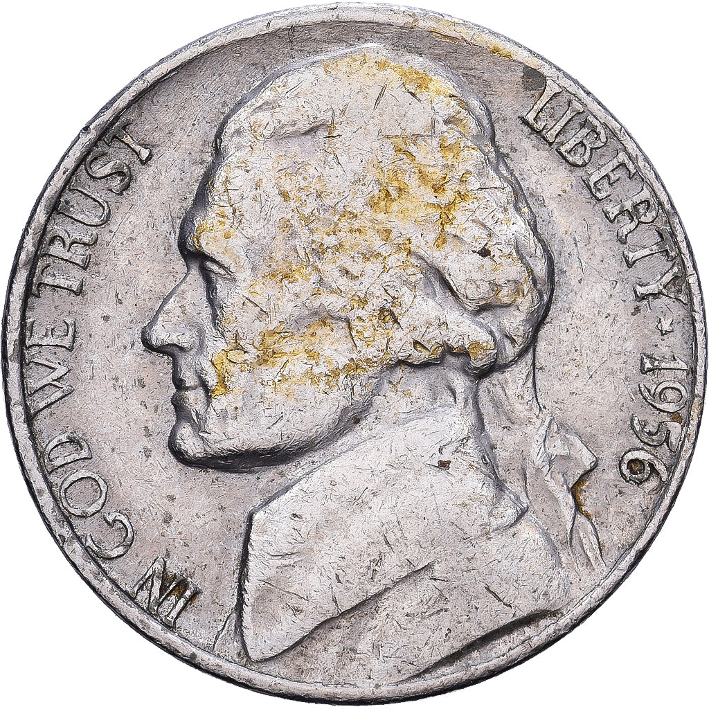 United States, 5 Cents, Jefferson, 1956, Denver, Cupronickel, VF(20-25), KM:192