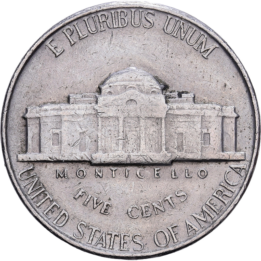 United States, 5 Cents, Jefferson, 1957, Philadelphia, Cupronickel, VF(20-25)
