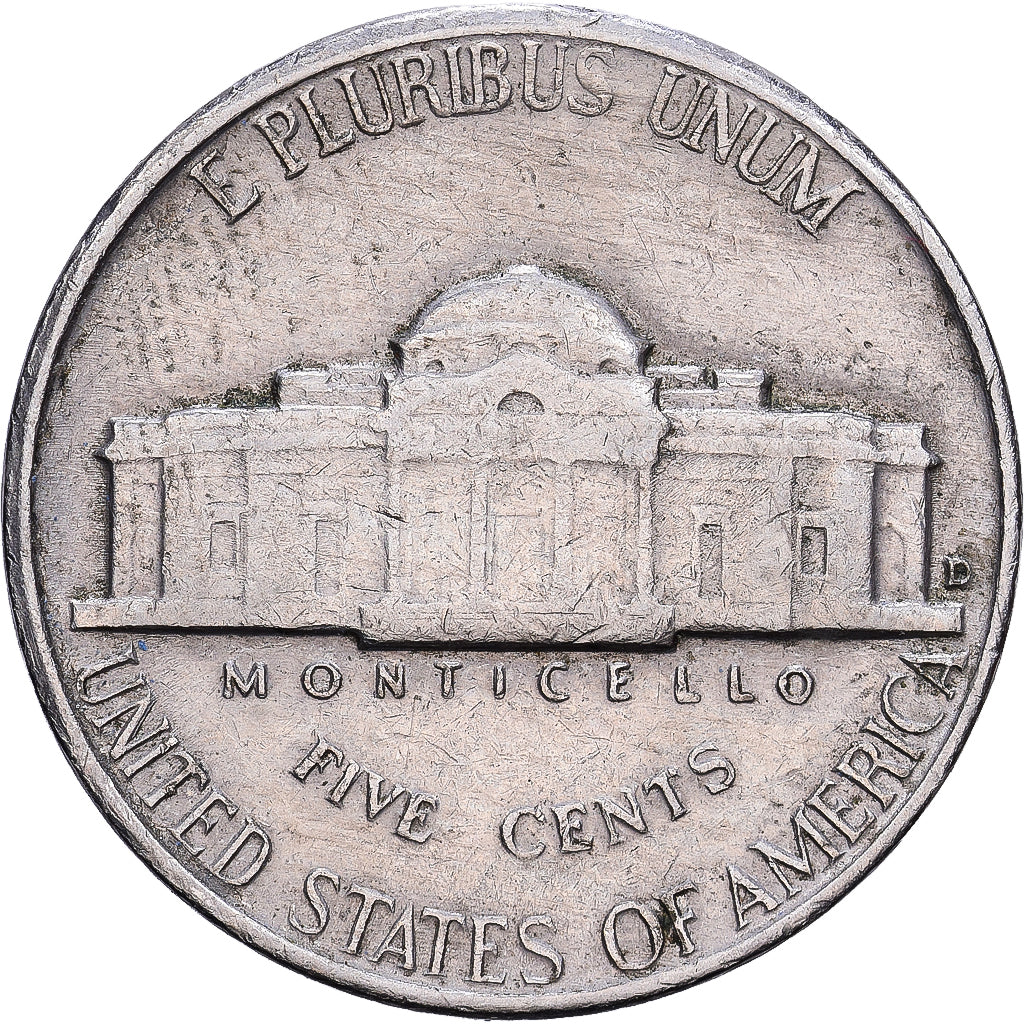 United States, 5 Cents, Jefferson, 1958, Denver, Cupronickel, VF(30-35), KM:192