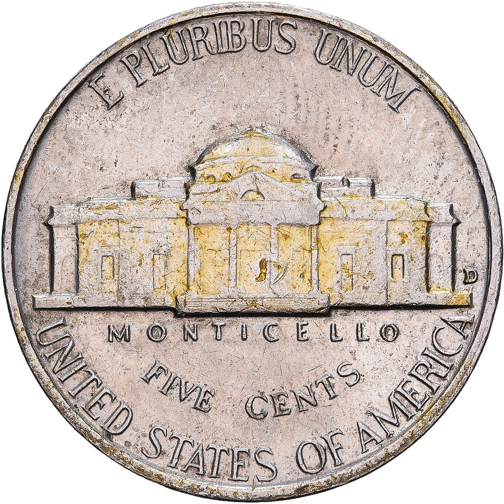 United States, 5 Cents, Jefferson, 1959, Denver, Cupronickel, EF(40-45), KM:192