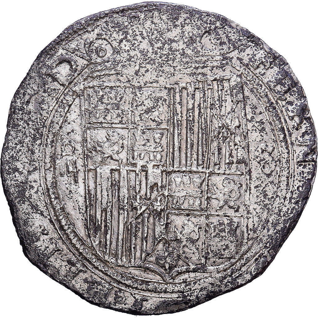 Spain, Ferdinand & Isabella, 4 Réales, 1497-1566, Seville, Silver, VF(20-25)