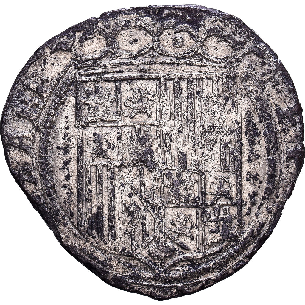 Espagne, Ferdinand & Isabelle, 1 Réal, 1497-1566, Séville, Argent, TB+