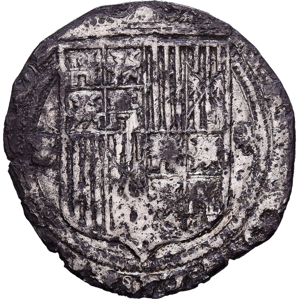 Spanien, Ferdinand & Isabella, 1 Réal, 1497-1566, Seville, Silber, S+
