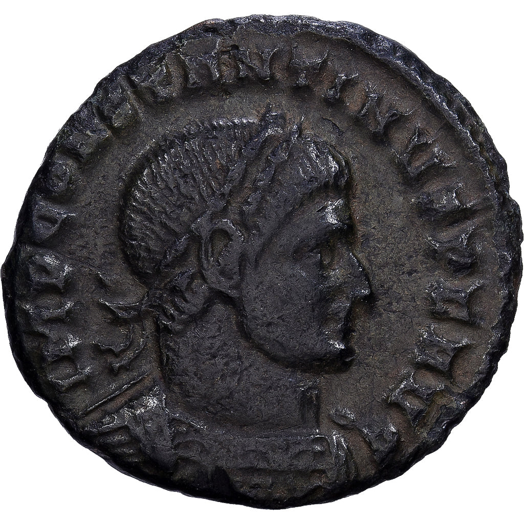 Roman Empire, Constantine I, Follis, 317-318, Ticinum, Bronze, EF(40-45), RIC:78