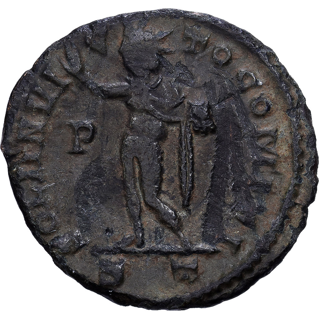 Roman Empire, Constantine I, Follis, 317-318, Ticinum, Bronze, EF(40-45), RIC:78