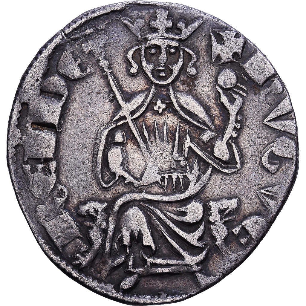 Kingdom of Cyprus, Hugues IV, Gros, 1324-1359, Silver, EF(40-45)