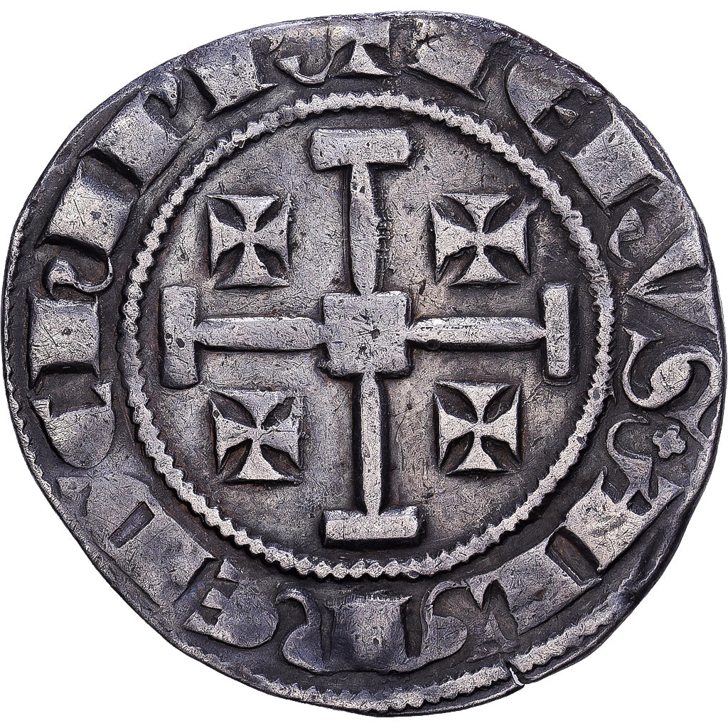 Kingdom of Cyprus, Hugues IV, Gros, 1324-1359, Silver, EF(40-45)