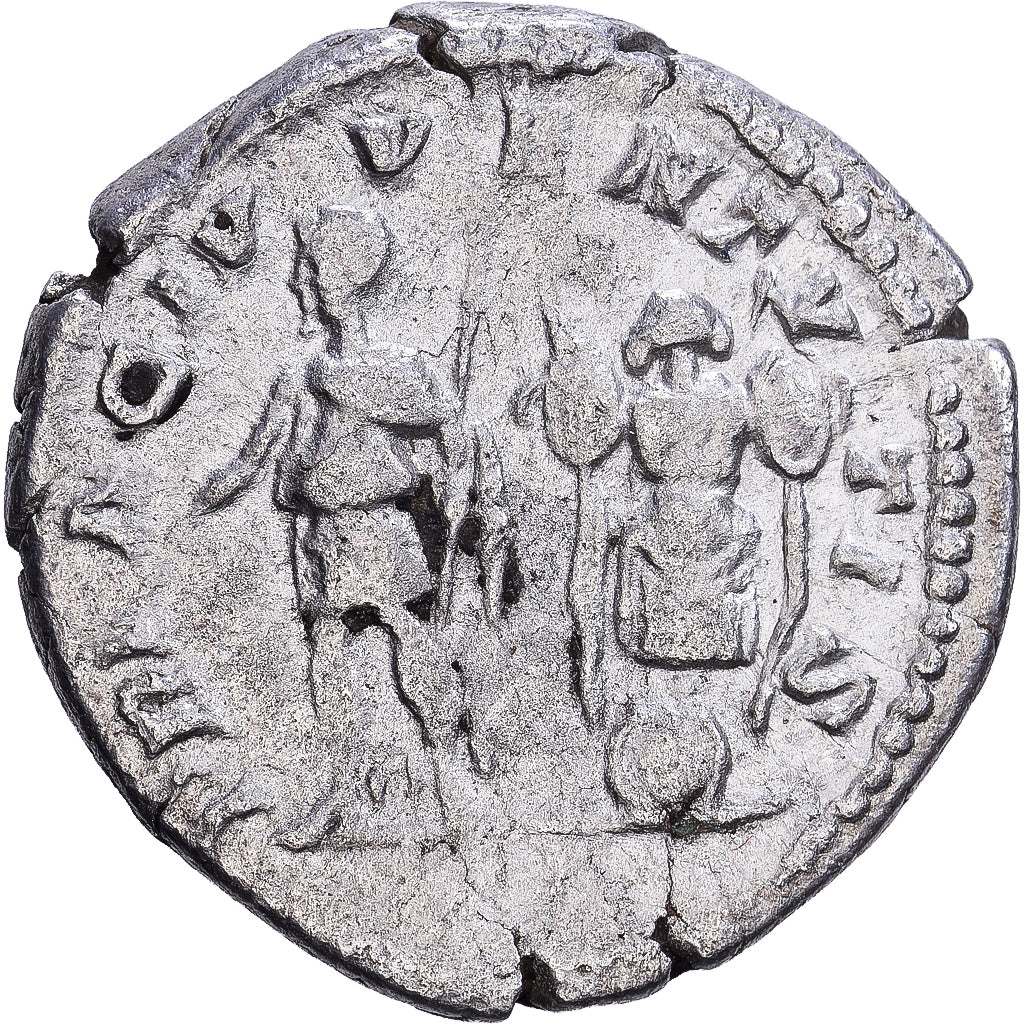 Roman Empire, Geta, Denarius, 200-202, Rome, Fourrée, Prata, EF(40-45), RIC:18