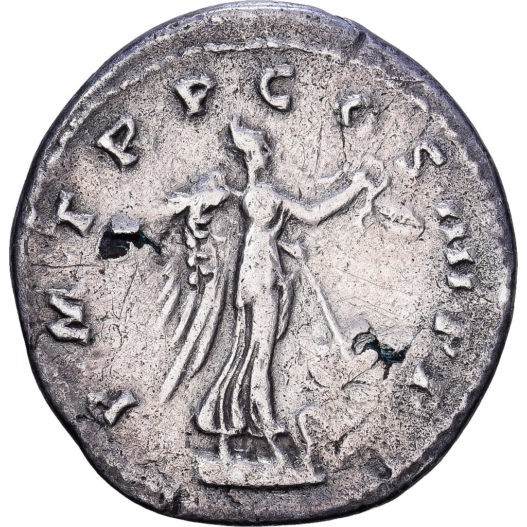 Roman Empire, Trajan, Denarius, 101-102, Rome, Fourrée, Silber, S+, RIC:59