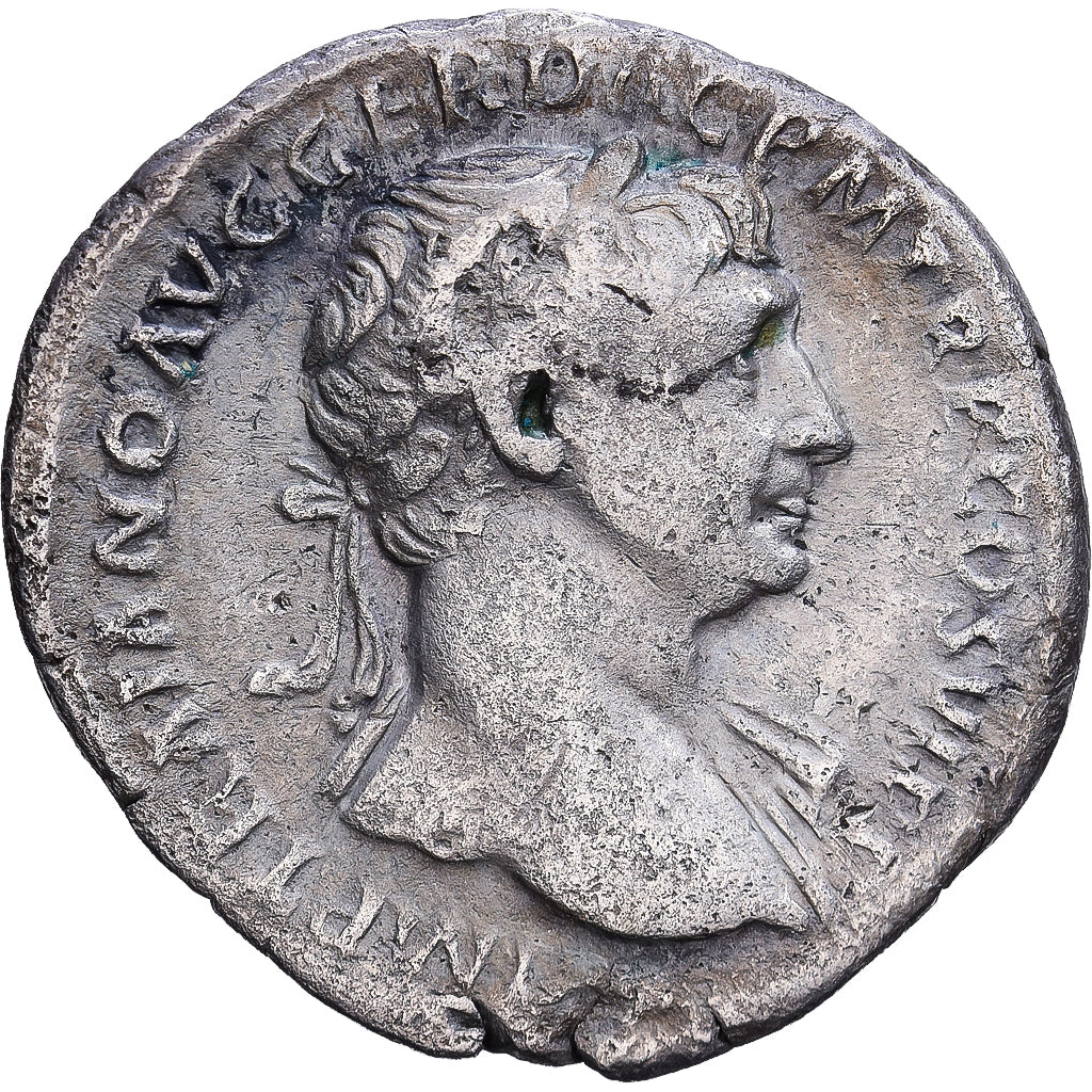 Roman Empire, Trajan, Denarius, 112-114, Rome, Argento, MB, RIC:291