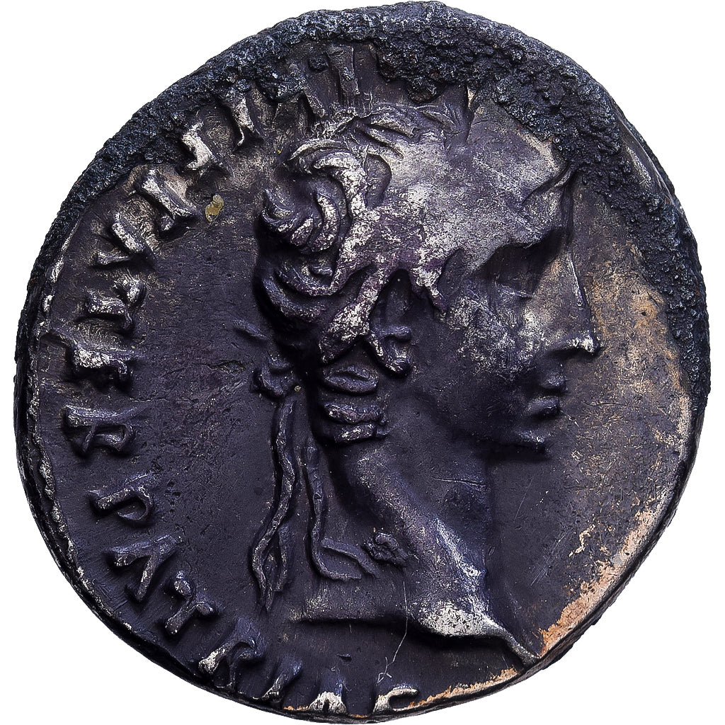Empire romain, Auguste, Denier, 2 av. J.-C. - 4, Lugdunum, Argent, TB, RIC:207