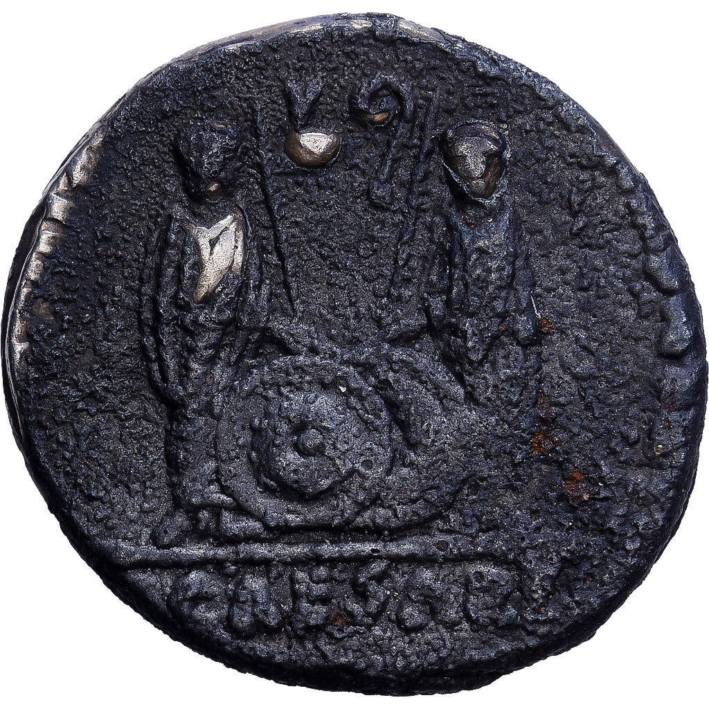 Empire romain, Auguste, Denier, 2 av. J.-C. - 4, Lugdunum, Argent, TB, RIC:207