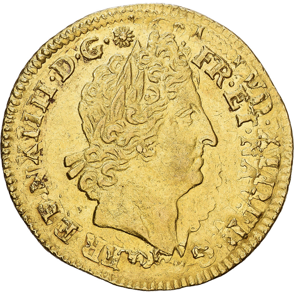 Frankrijk, Louis XIV, louis d'or aux 8 L et aux insignes, 1701, Dijon, reformed