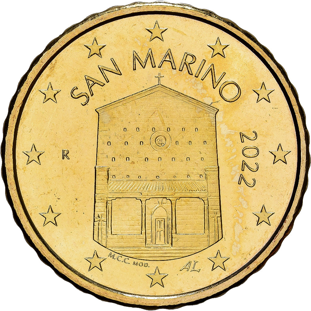 San Marino, 10 Centimes, 2022, Rome, Nordic gold, MS(65-70), KM:558