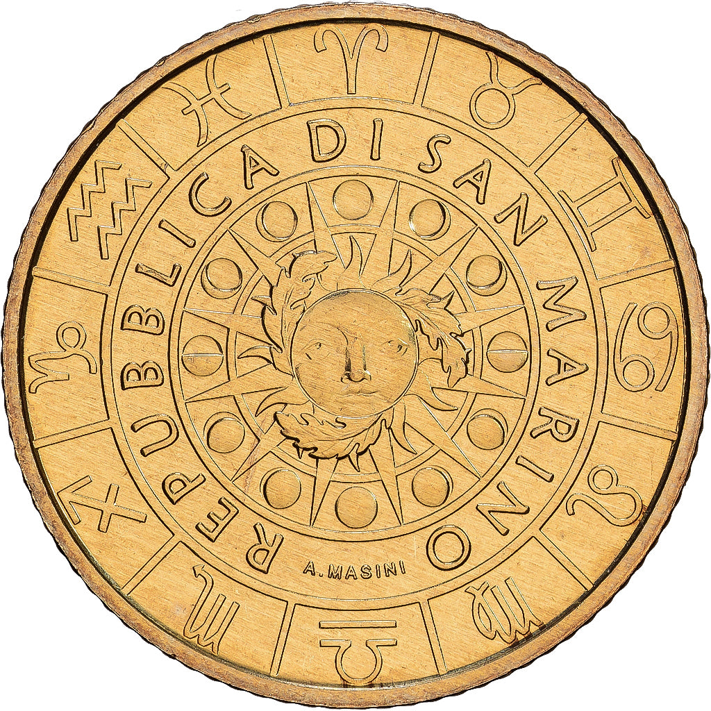 San Marino, 5 Euro, Pisces, 2021, Rome, Bronzital, MS(65-70), KM:605