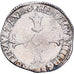 França, Henri IV, 1/4 Ecu, 1606, Angers, Prata, VF(30-35), Gadoury:597