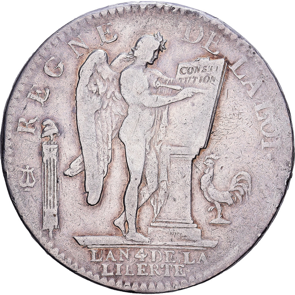 France, Louis XVI, Écu de 6 livres françois, 1792, Paris, Argent, TB+