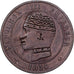 France, Napoleon III, 10 Centimes, 1854, Strasbourg, Satirique, Bronze