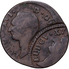 France, Louis XVI, Sol, Fautée, Copper, VF(20-25), Gadoury:350